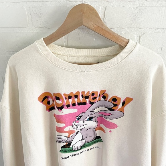 Domrebel Carrot Sweatshirt Cream Streetwear Farfetch Made in Canada Rabbit XL - Picture 3 of 12